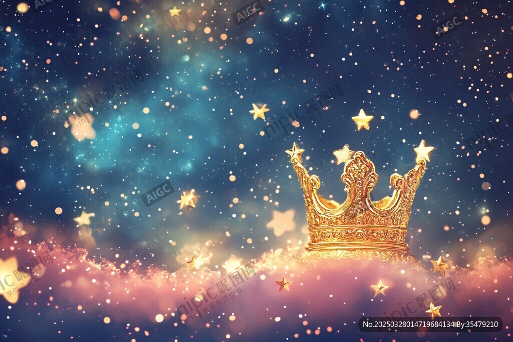 梦幻星空下的璀璨皇冠