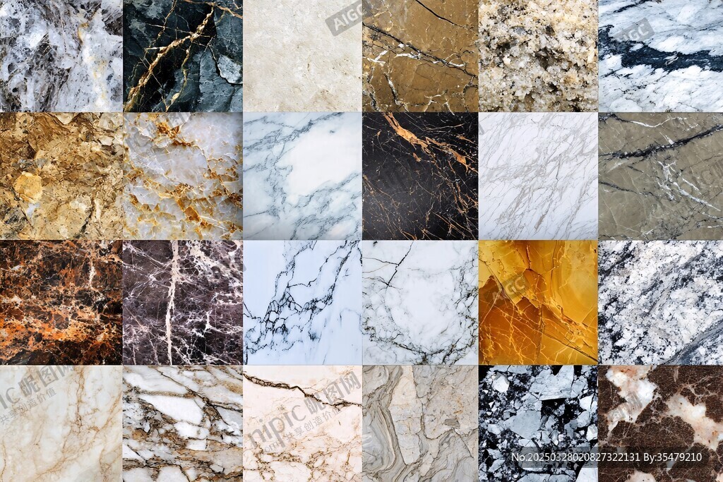 多样大理石纹理集合