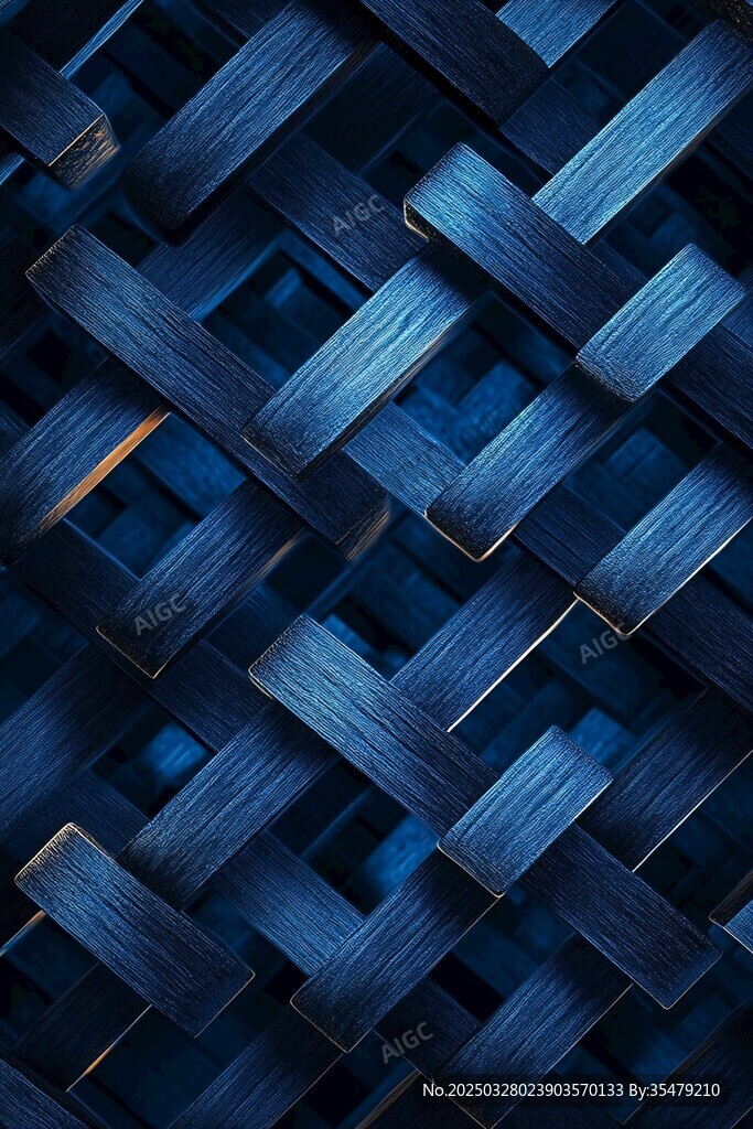 深蓝色编织纹理背景图案