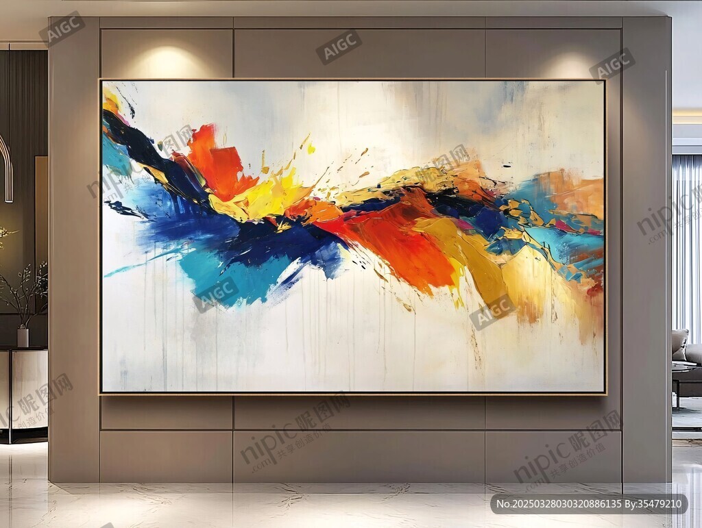 抽象艺术挂画 点亮空间