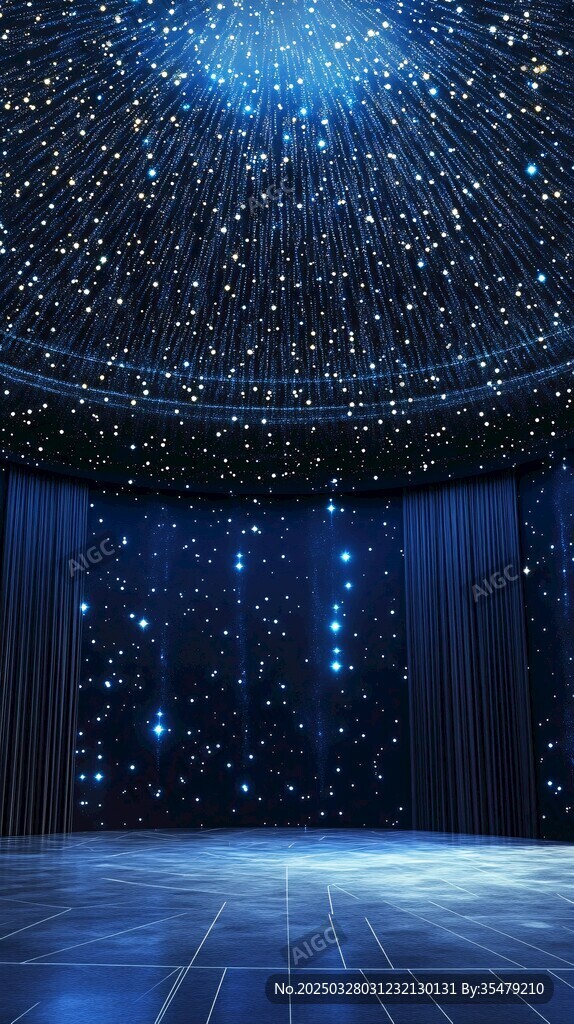 梦幻星空主题室内空间
