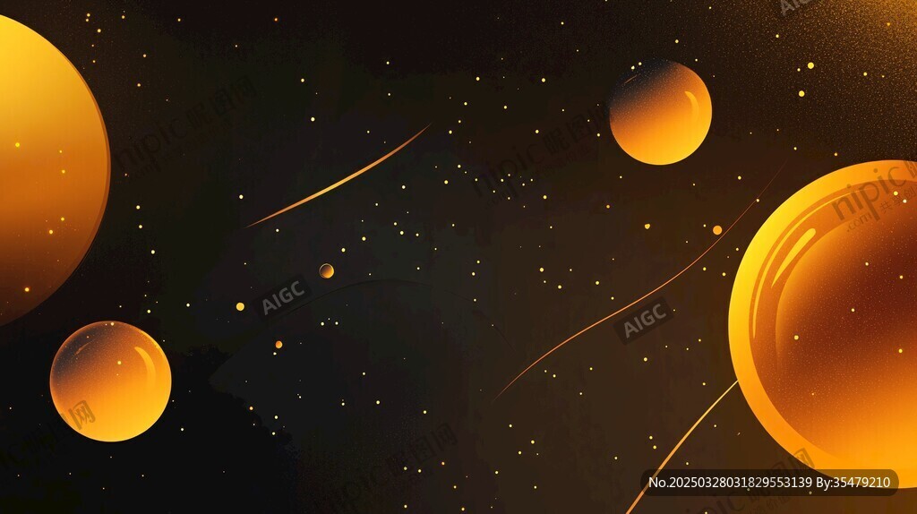梦幻宇宙中的金色星球