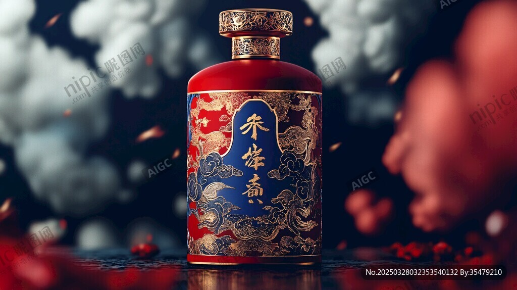 喜庆红瓶酒 尽显东方韵味