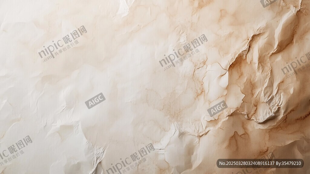 复古褶皱纸张纹理背景