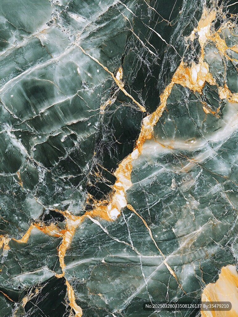 墨绿金纹大理石纹理