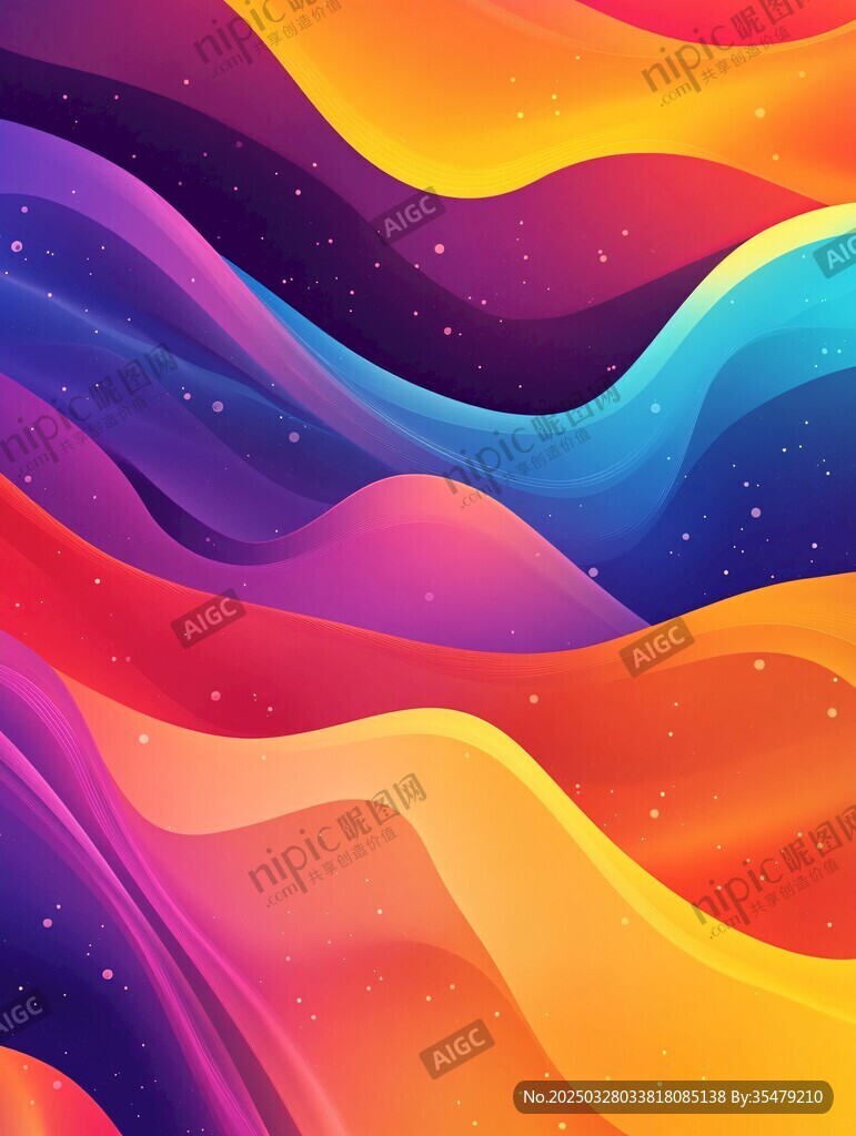 绚丽多彩流体渐变背景图