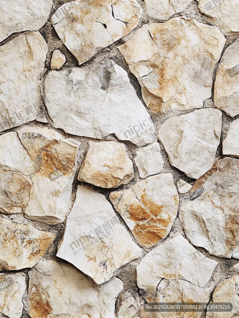 石砌墙面纹理特写