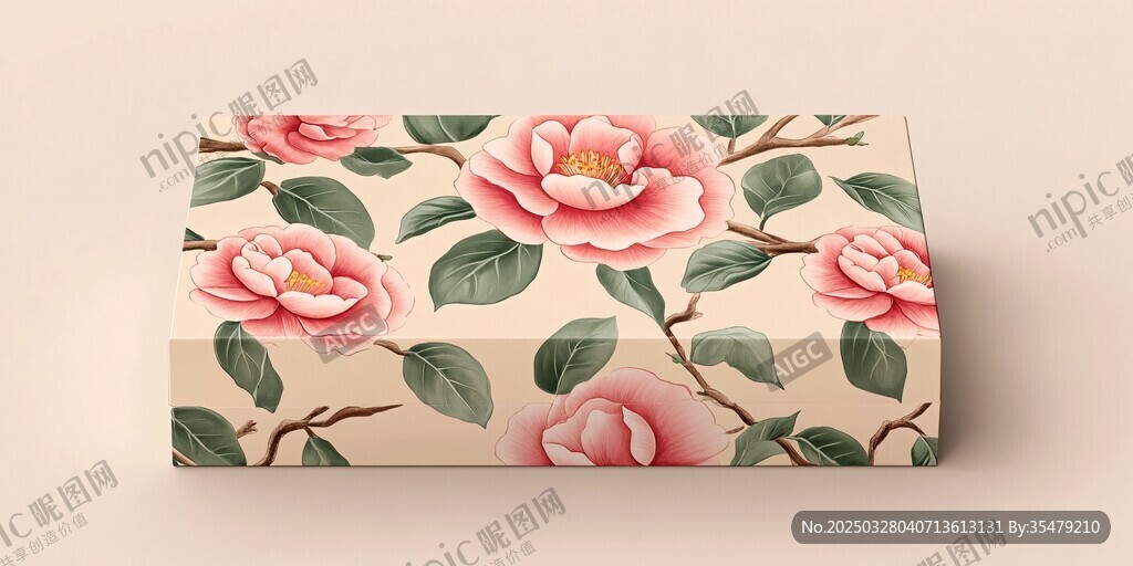 花卉图案精美礼品盒