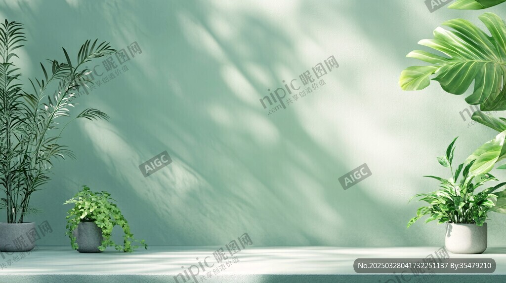 清新绿植装点室内空间