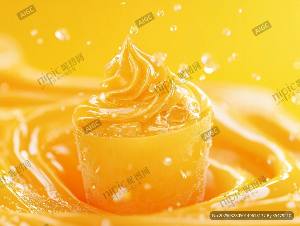 金黄奶油滴落的诱人瞬间