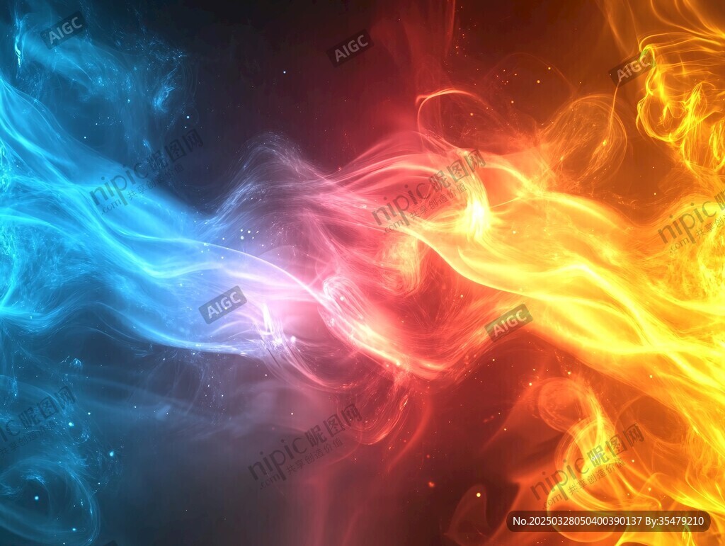 冰火交融奇幻视觉效果