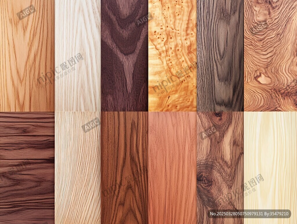 多样木材纹理展示