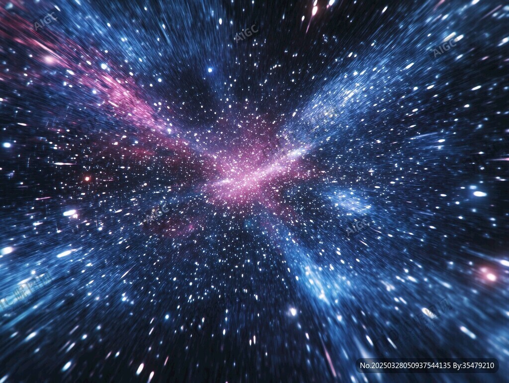 绚丽星空下的宇宙奇观