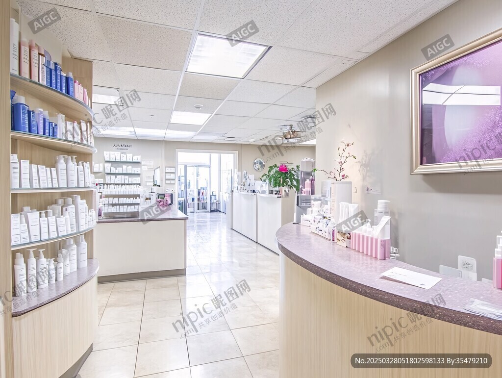整洁温馨的美容护肤品店
