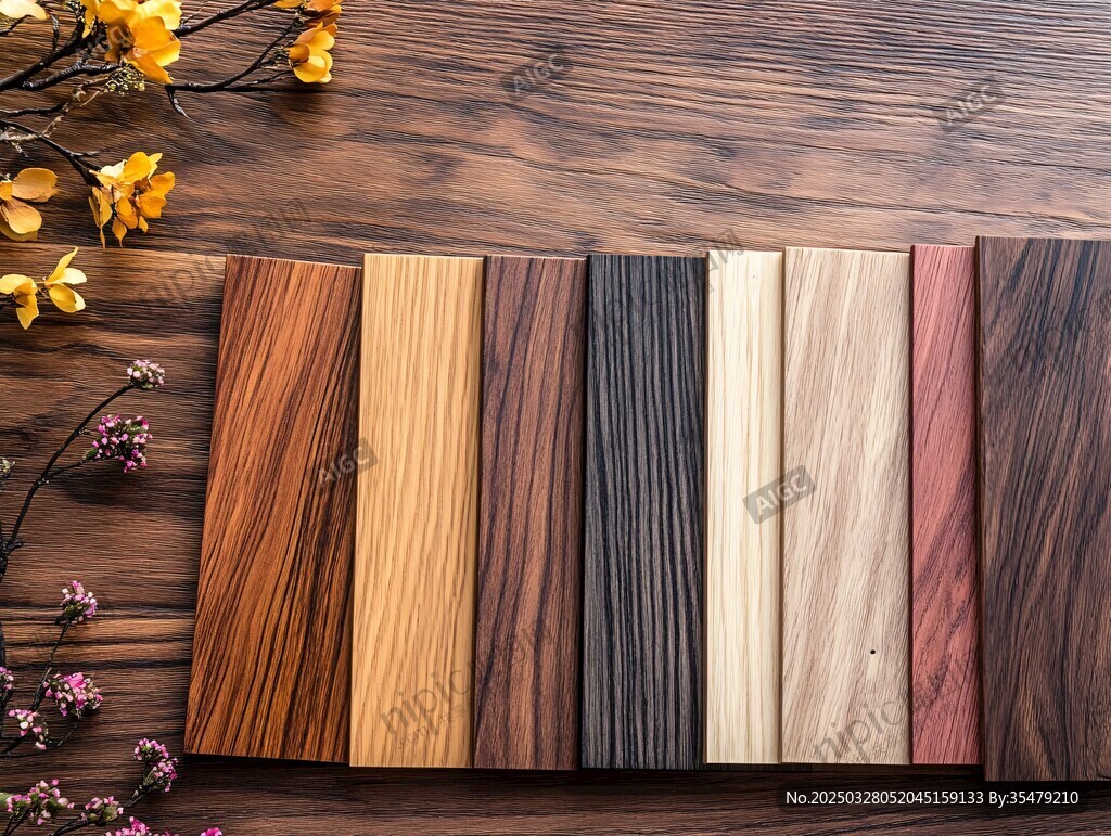 多样木纹板材展示