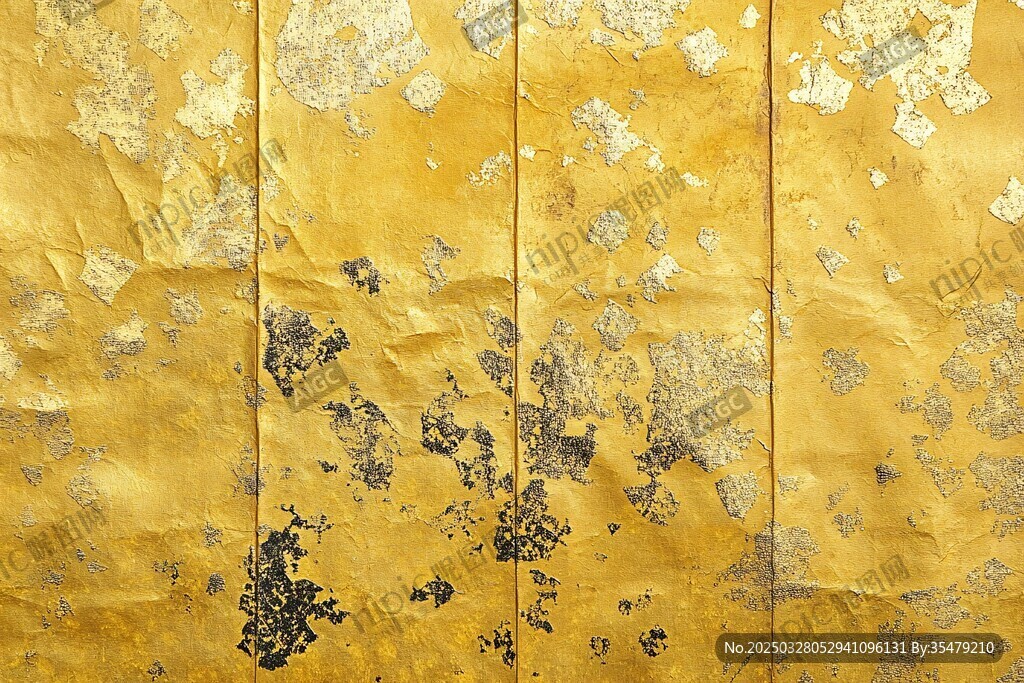 金色斑驳纹理复古艺术纸