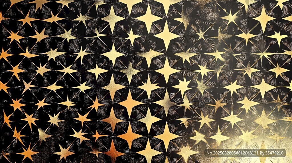 金色星星纹理背景图案