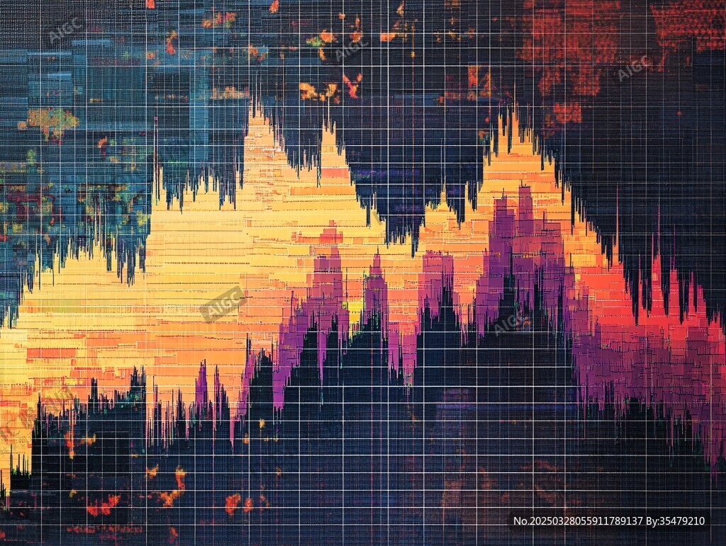 绚丽声波图案背景纹理