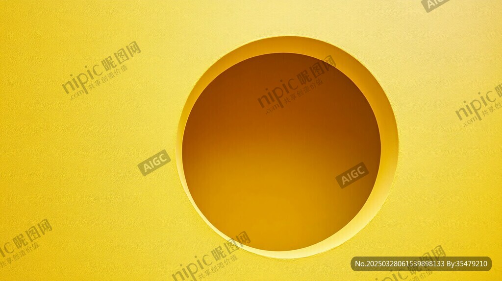 黄色渐变圆形背景图