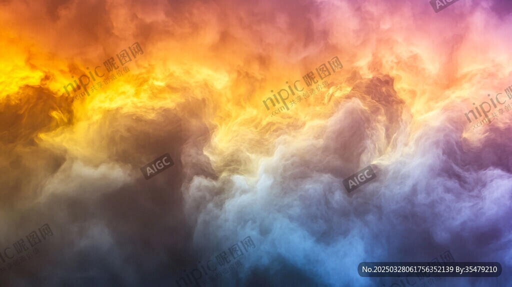 梦幻绚烂的天空云彩景观