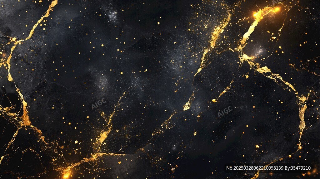 黑金大理石纹理背景图