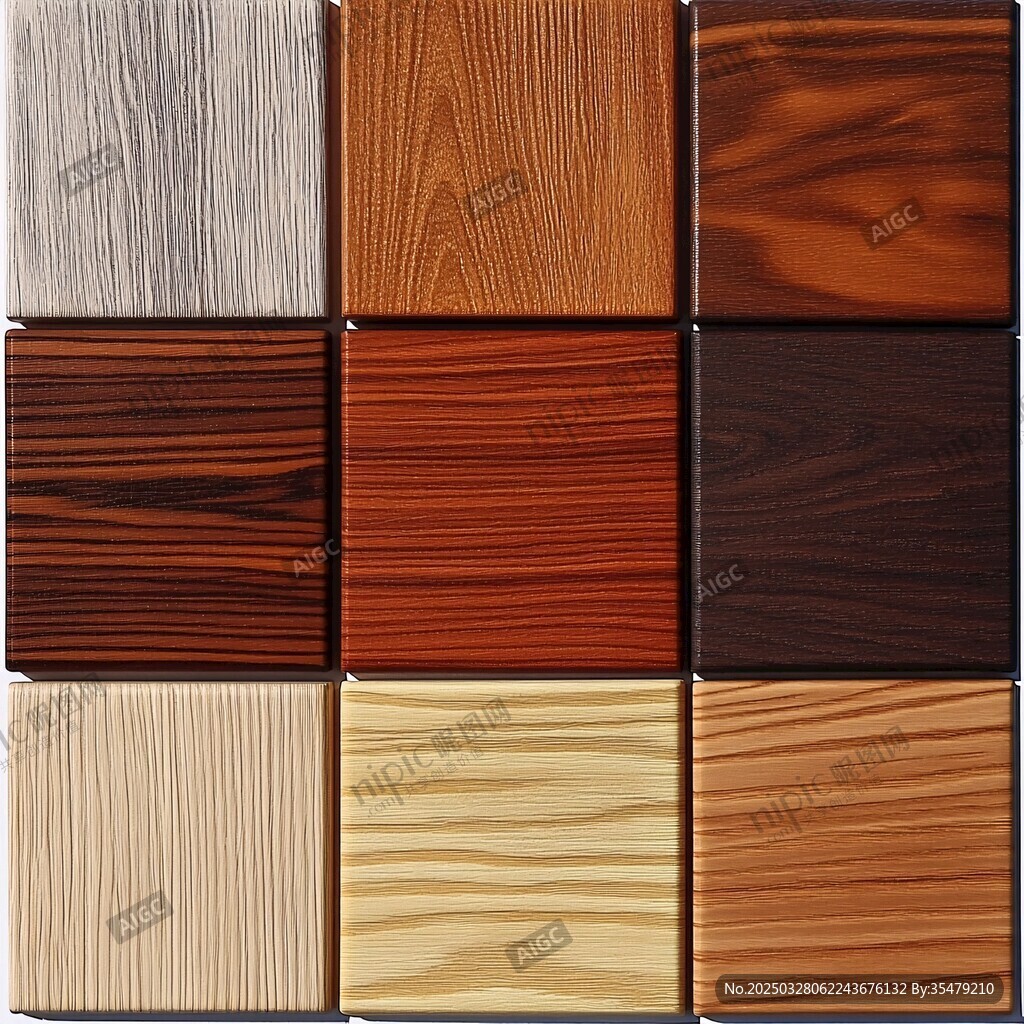多样木纹板材展示