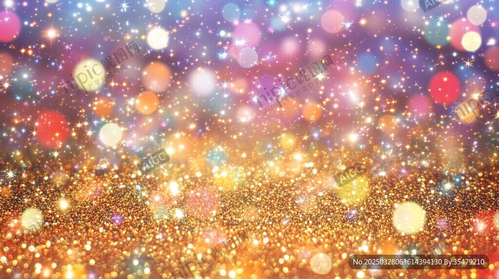 梦幻炫彩闪光背景图