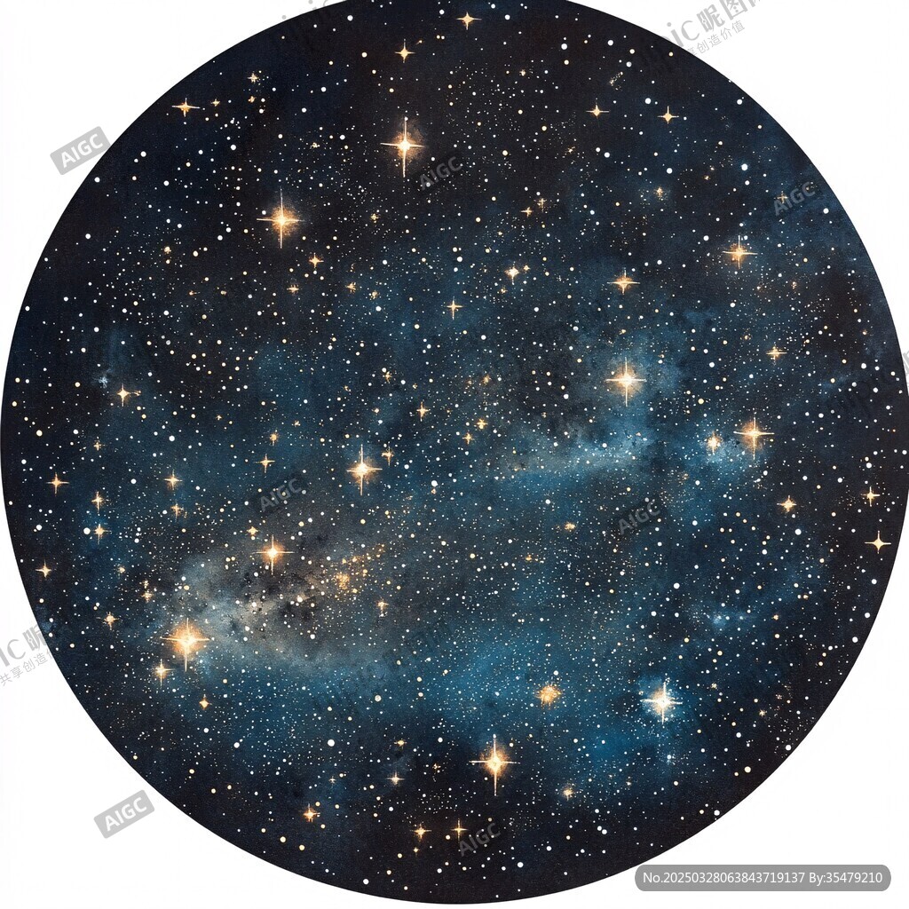 梦幻星空璀璨宇宙景象