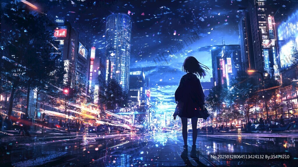 夜城独影