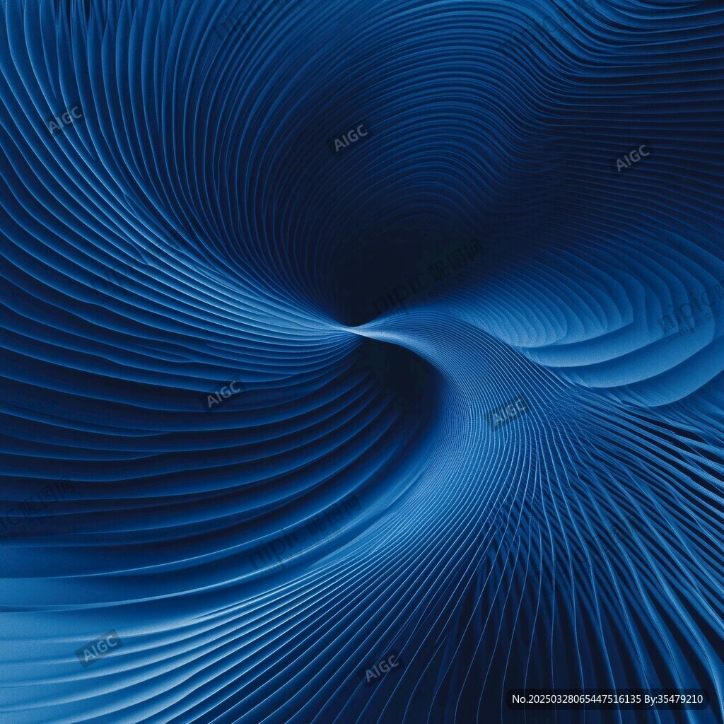 蓝色动感线条抽象背景图