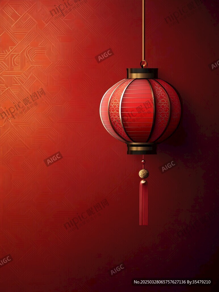 中式红灯笼 传统喜庆氛围