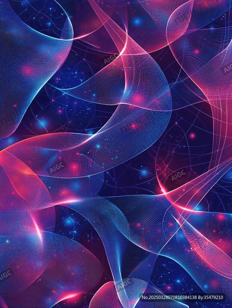 梦幻炫彩流体动感背景图