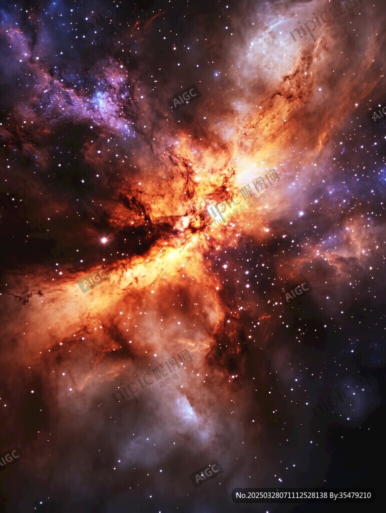 梦幻绚烂的宇宙星云景观