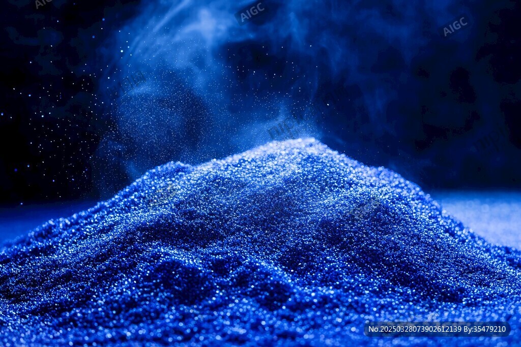 蓝色粉末堆的梦幻瞬间