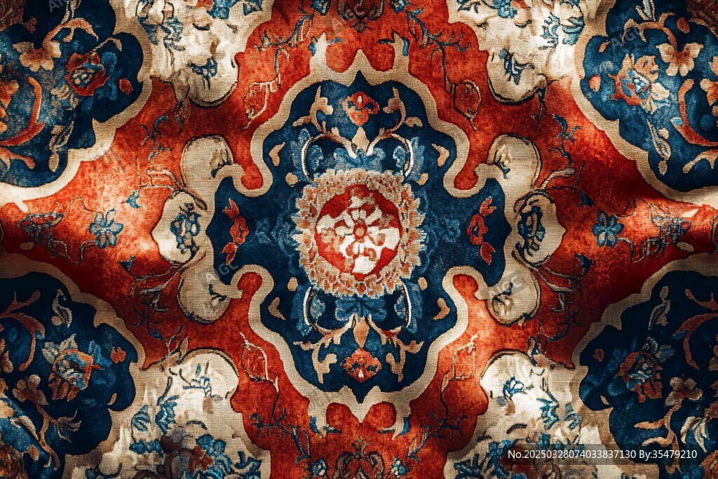 精美传统花纹织物图案
