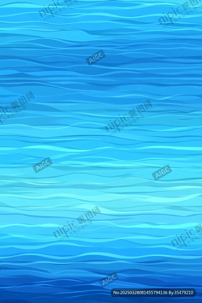 蓝色水波纹理背景图