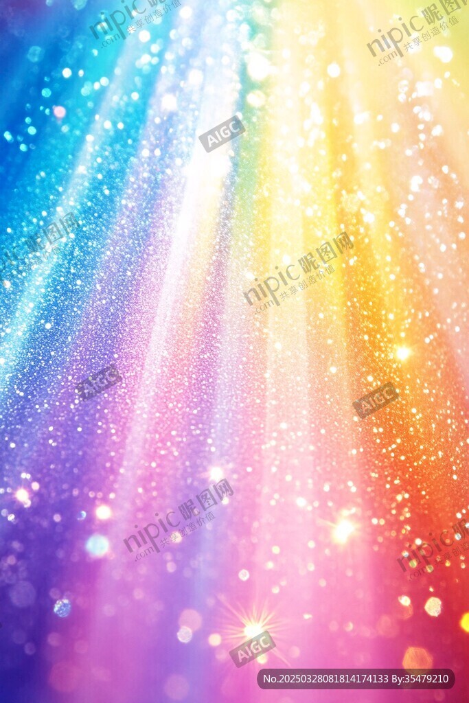 梦幻炫彩光芒背景图