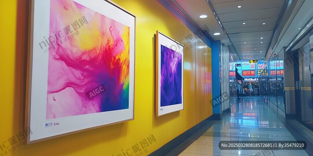 走廊艺术画 点亮空间色彩