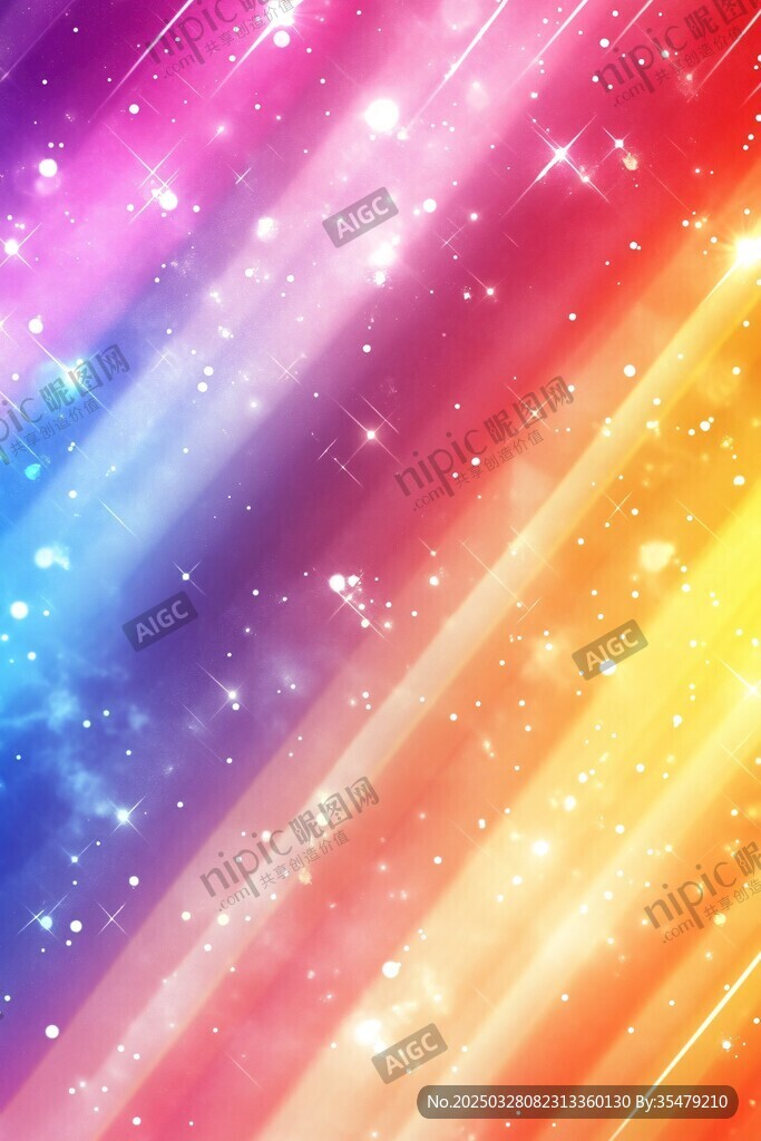 梦幻炫彩星光背景图