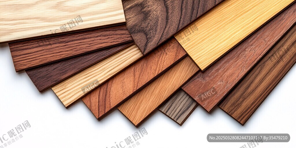 多样实木板材展示