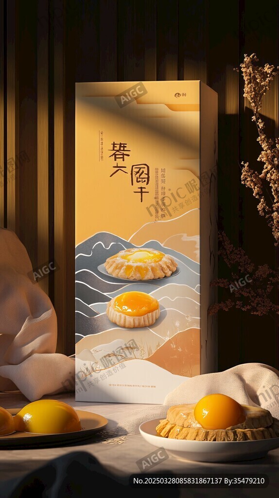 蛋黄酥礼盒展示图