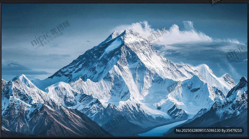 巍峨雪山壮丽风光