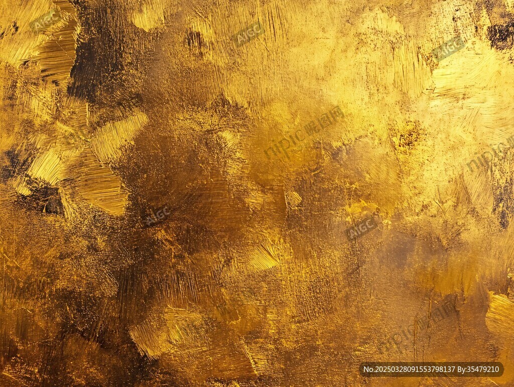 金色抽象纹理艺术背景图