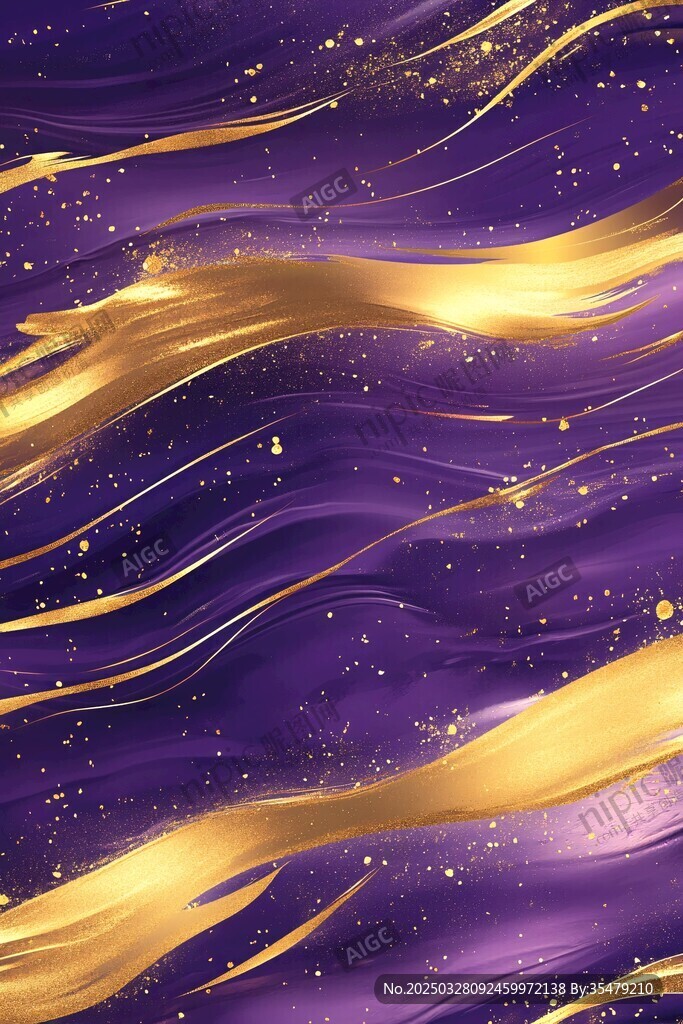紫金色流动纹理梦幻背景