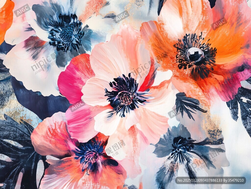 水彩花卉艺术画作欣赏