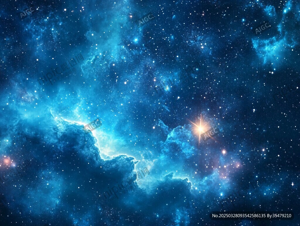 梦幻深邃宇宙星空图景