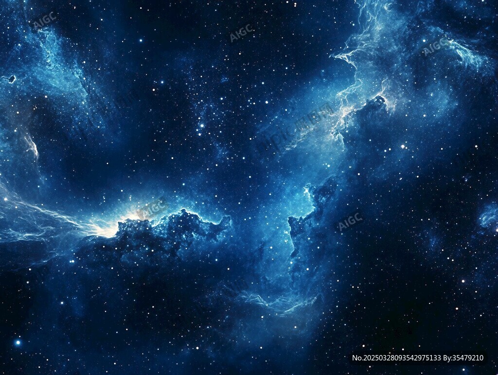 深邃梦幻的宇宙星云景象