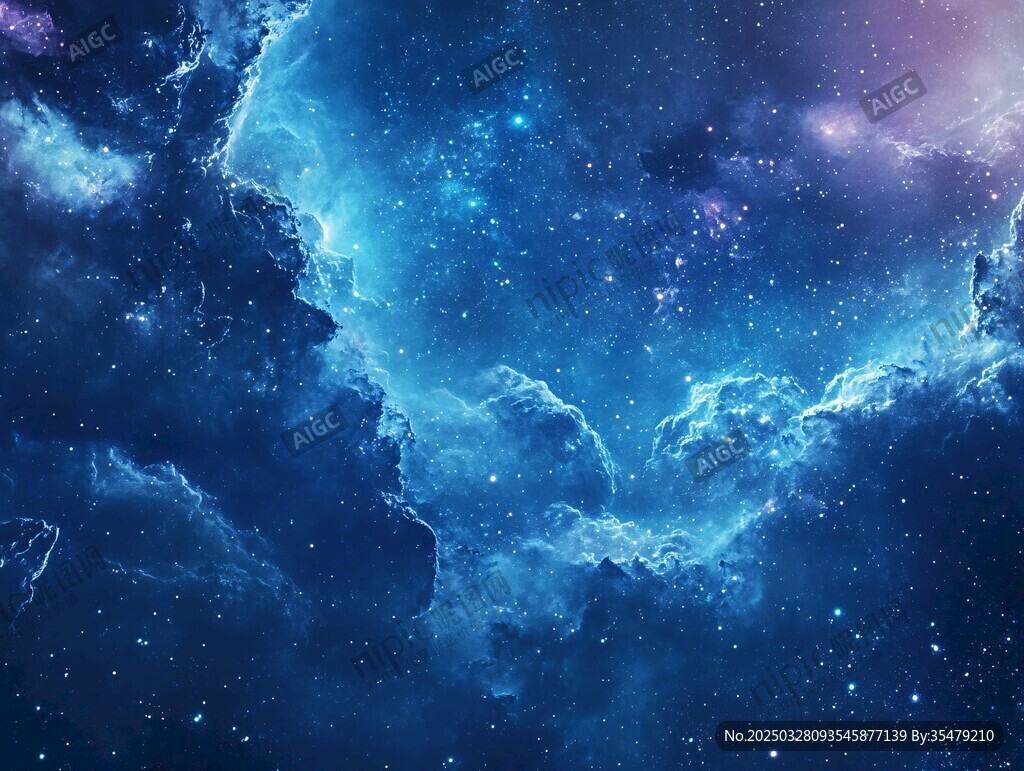 梦幻深邃的宇宙星云图景