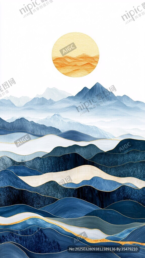 山川落日图