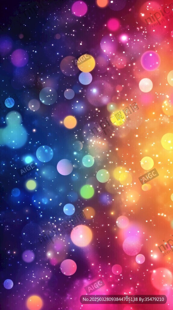 梦幻炫彩光斑背景图
